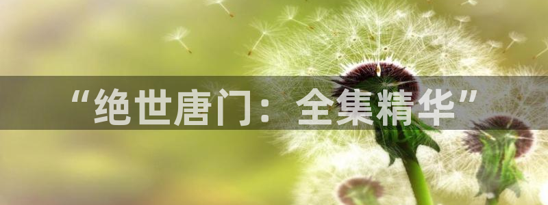 隐世华族漫画奇漫屋：“绝世唐门：全集精华”